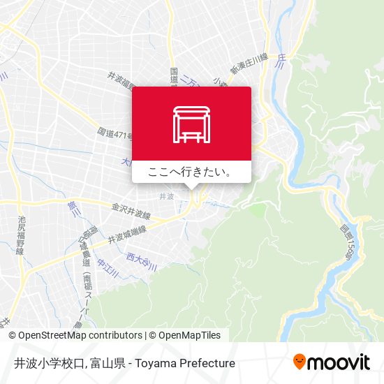 井波小学校口地図