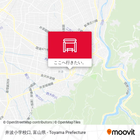 井波小学校口地図