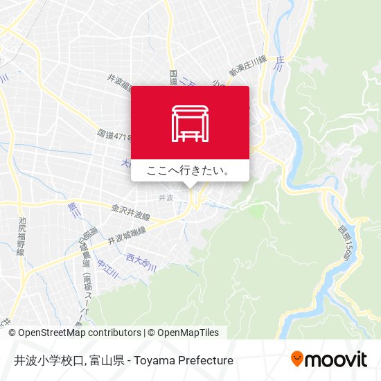 井波小学校口地図
