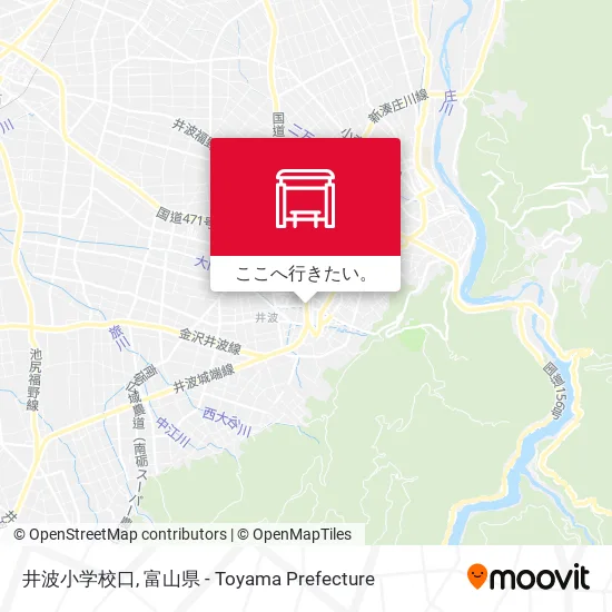 井波小学校口地図