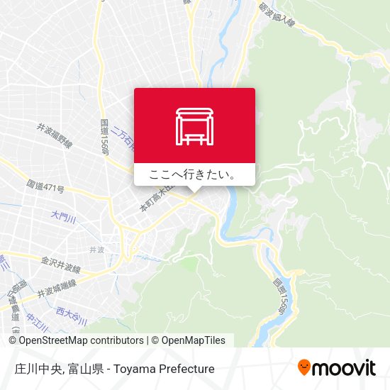 庄川中央地図