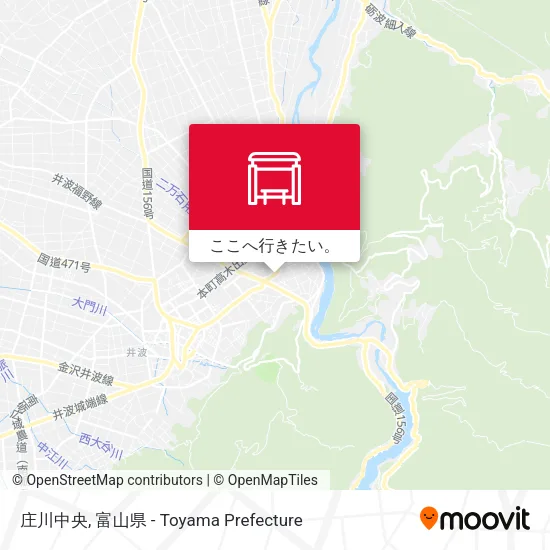 庄川中央地図