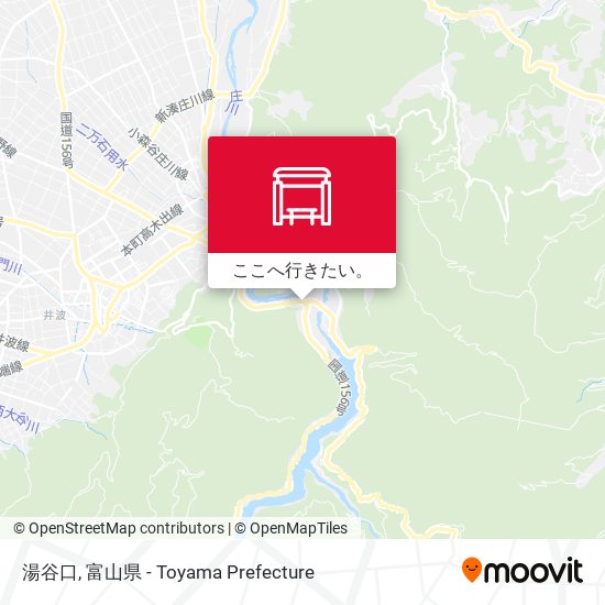 湯谷口地図
