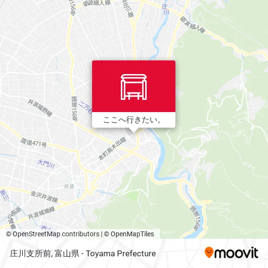 庄川支所前地図