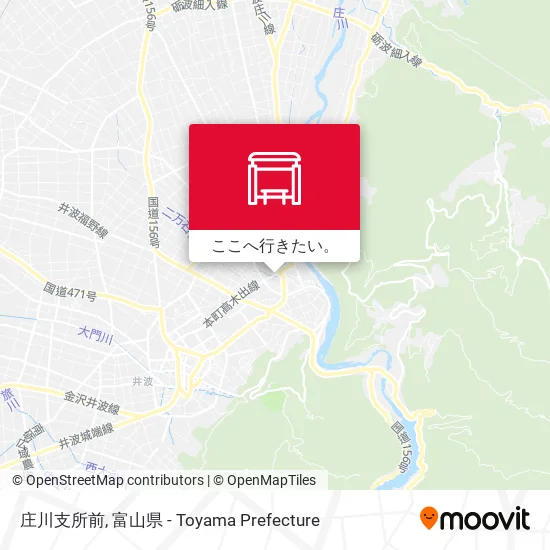 庄川支所前地図