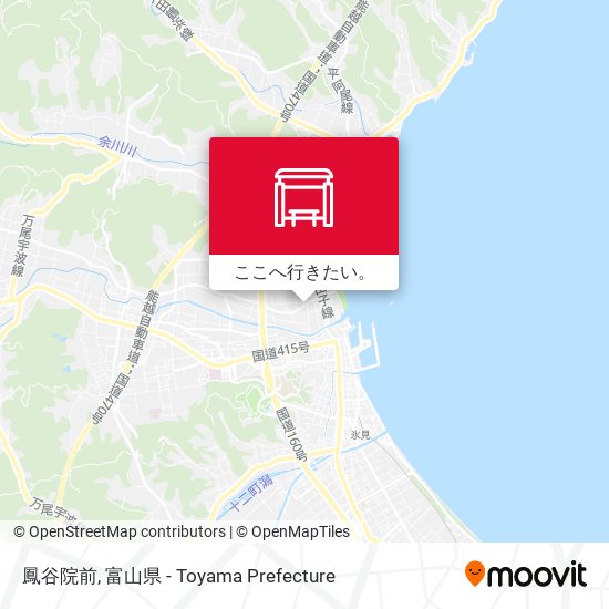 鳳谷院前地図