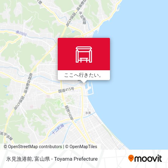 氷見漁港前地図