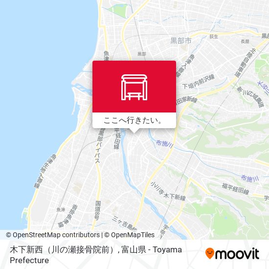 木下新西（川の瀬接骨院前）地図