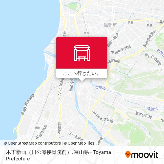 木下新西（川の瀬接骨院前）地図