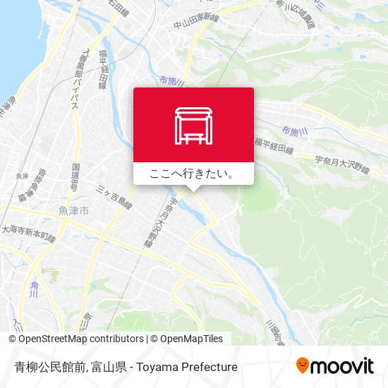 青柳公民館前地図