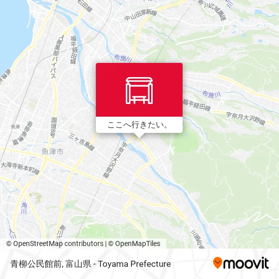 青柳公民館前地図