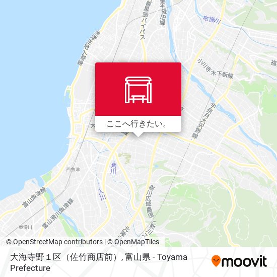 大海寺野１区（佐竹商店前）地図