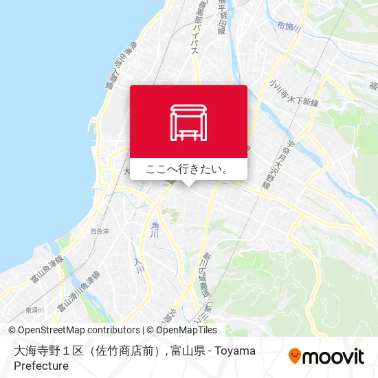 大海寺野１区（佐竹商店前）地図