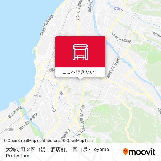 大海寺野２区（湯上酒店前）地図