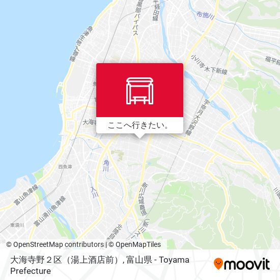 大海寺野２区（湯上酒店前）地図