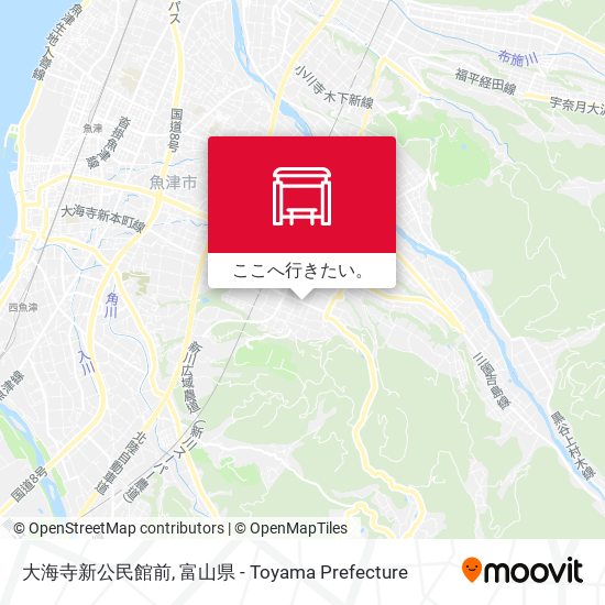 大海寺新公民館前地図