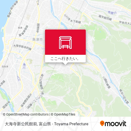 大海寺新公民館前地図