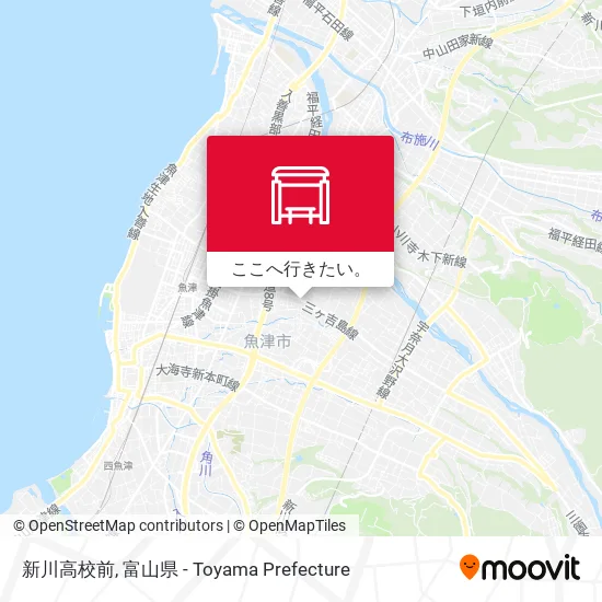 新川高校前地図