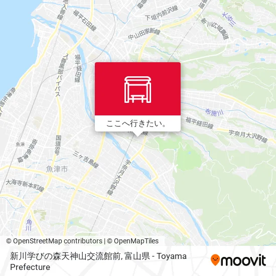 新川学びの森天神山交流館前地図