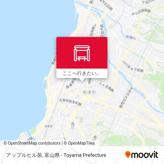 アップルヒル前地図