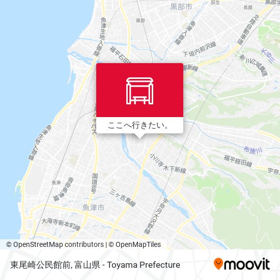 東尾崎公民館前地図