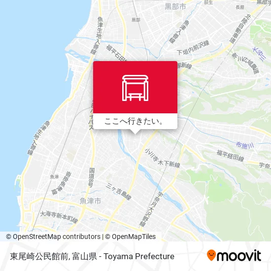 東尾崎公民館前地図