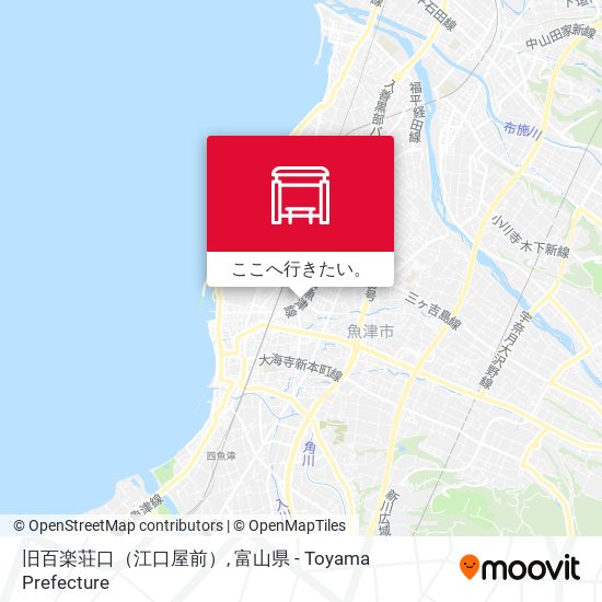旧百楽荘口（江口屋前）地図
