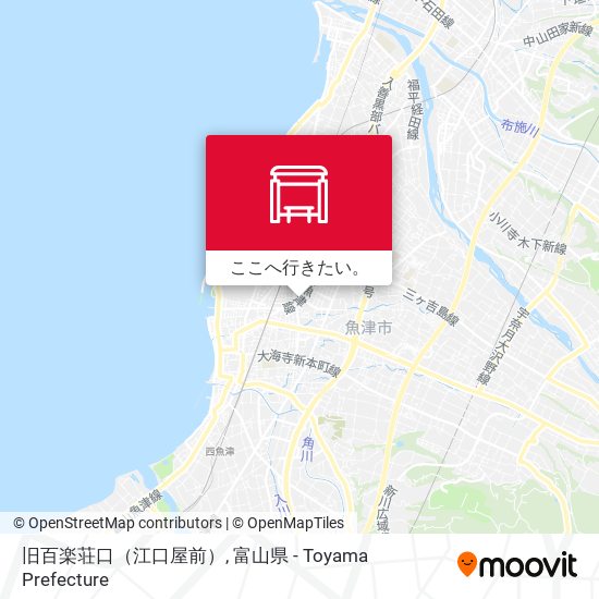 旧百楽荘口（江口屋前）地図