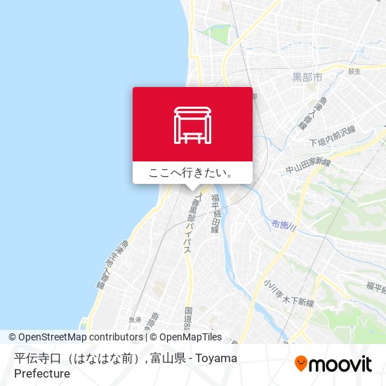 平伝寺口（はなはな前）地図