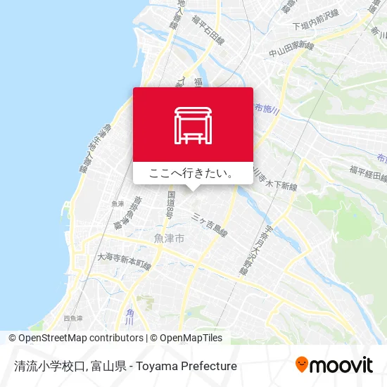 清流小学校口地図