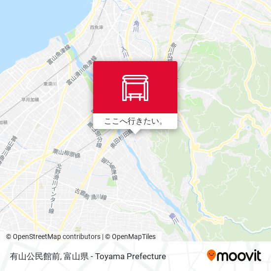 有山公民館前地図