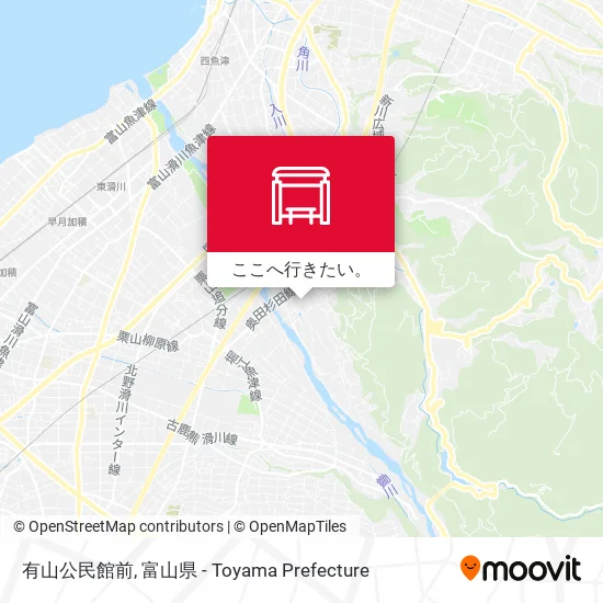 有山公民館前地図