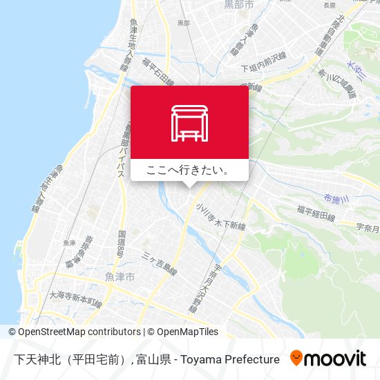 下天神北（平田宅前）地図