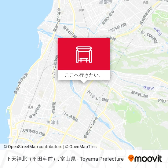 下天神北（平田宅前）地図