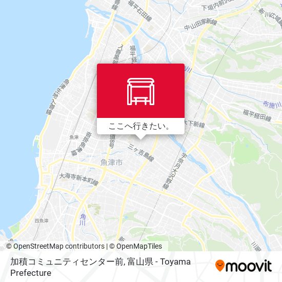 加積コミュニティセンター前地図