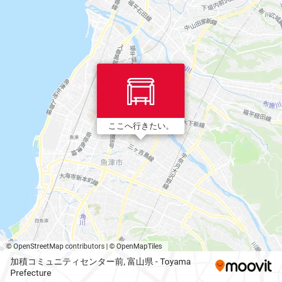 加積コミュニティセンター前地図