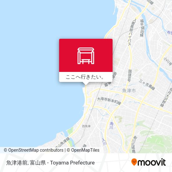 魚津港前地図