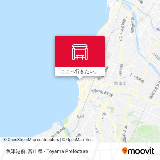 魚津港前地図