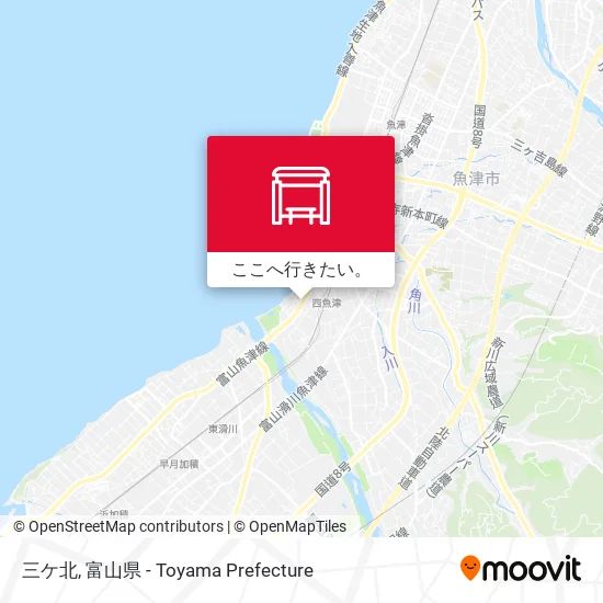 三ケ北地図
