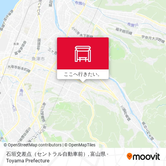 石垣交差点（セントラル自動車前）地図