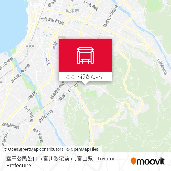 室田公民館口（富川務宅前）地図