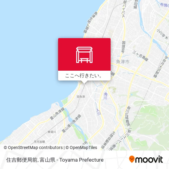 住吉郵便局前地図