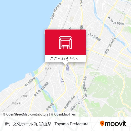 新川文化ホール前地図