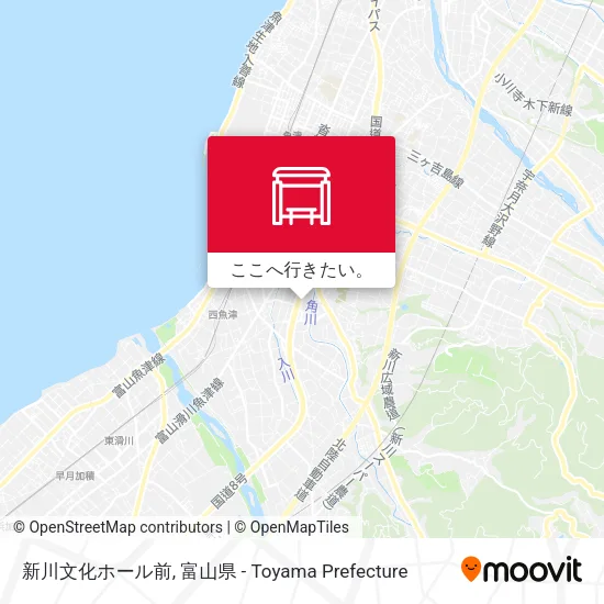 新川文化ホール前地図