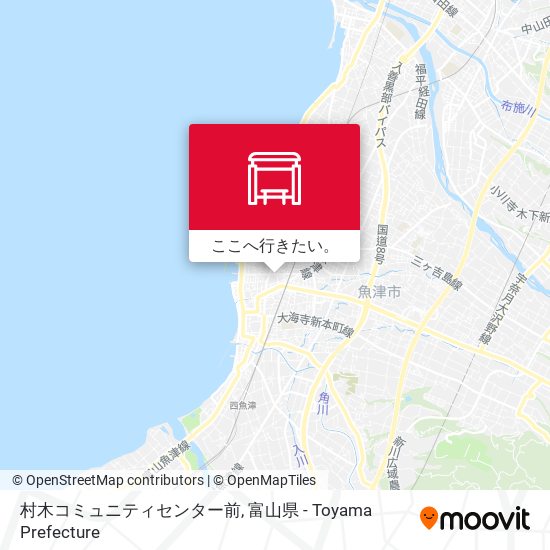 村木コミュニティセンター前地図