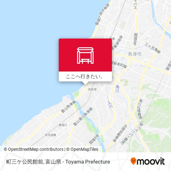 町三ケ公民館前地図