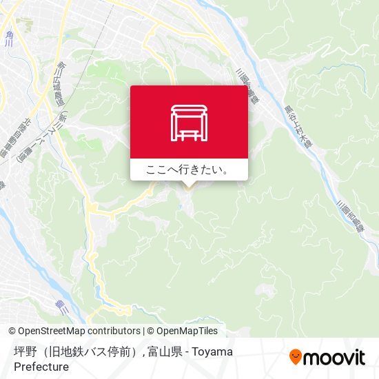 坪野（旧地鉄バス停前）地図