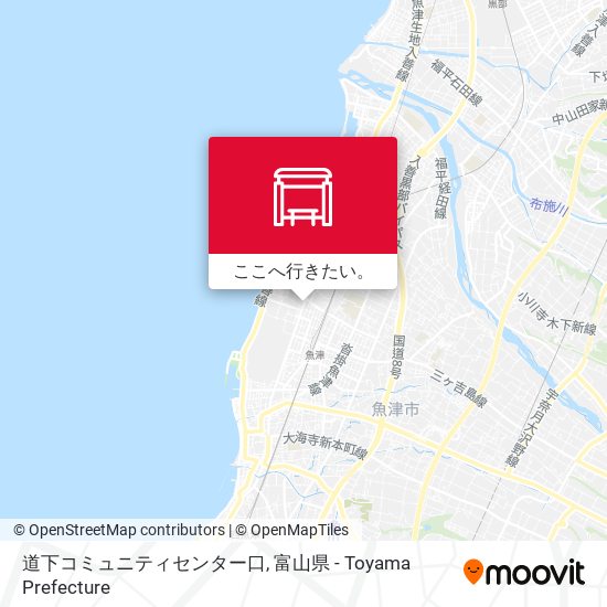 道下コミュニティセンター口地図