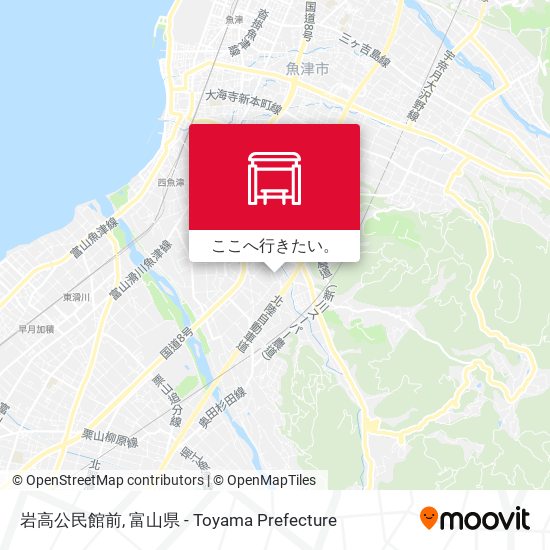 岩高公民館前地図