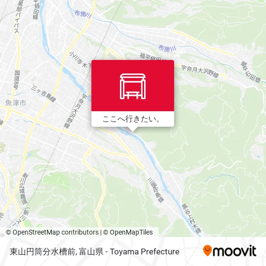 東山円筒分水槽前地図